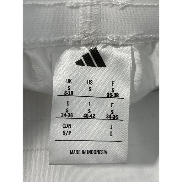 Adidas Athletic Shorts Size Small 3 Stripes Logo Elastic Waist Sporty Activewear - Picture 5 of 8